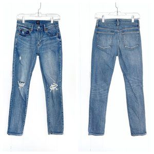 Gap Denim Best Girlfriend Distressed Jeans Size 24